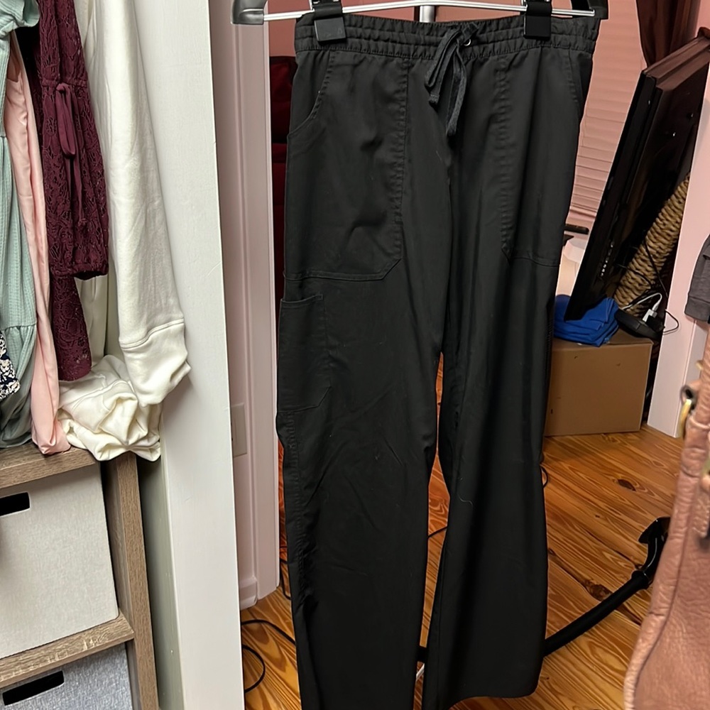 Black scrub pants